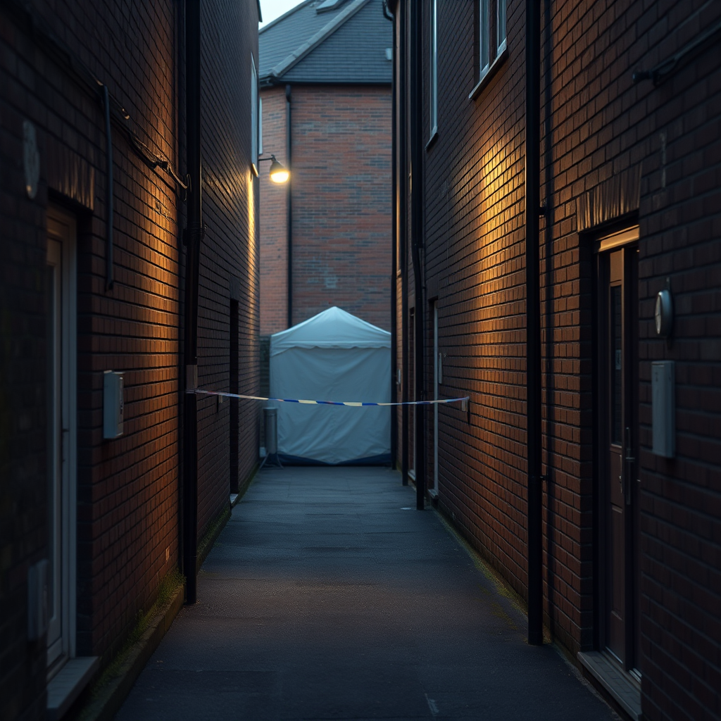 Police hunt man after woman's death in alleyway